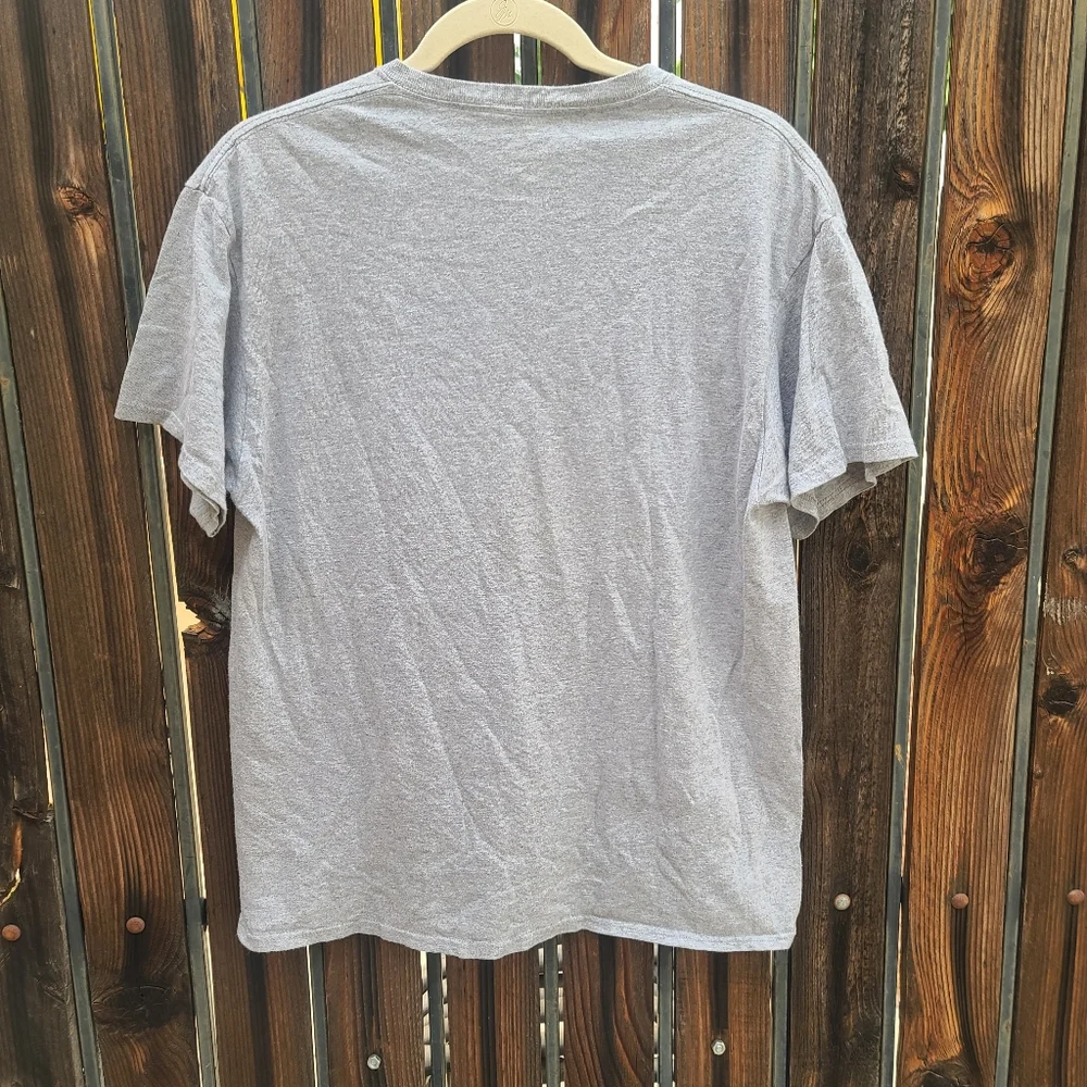 NBA Brooklyn Nets Basketball Heathered Gray Licensed Short Sleeve Graphic Tee L - Picture 5 of 10